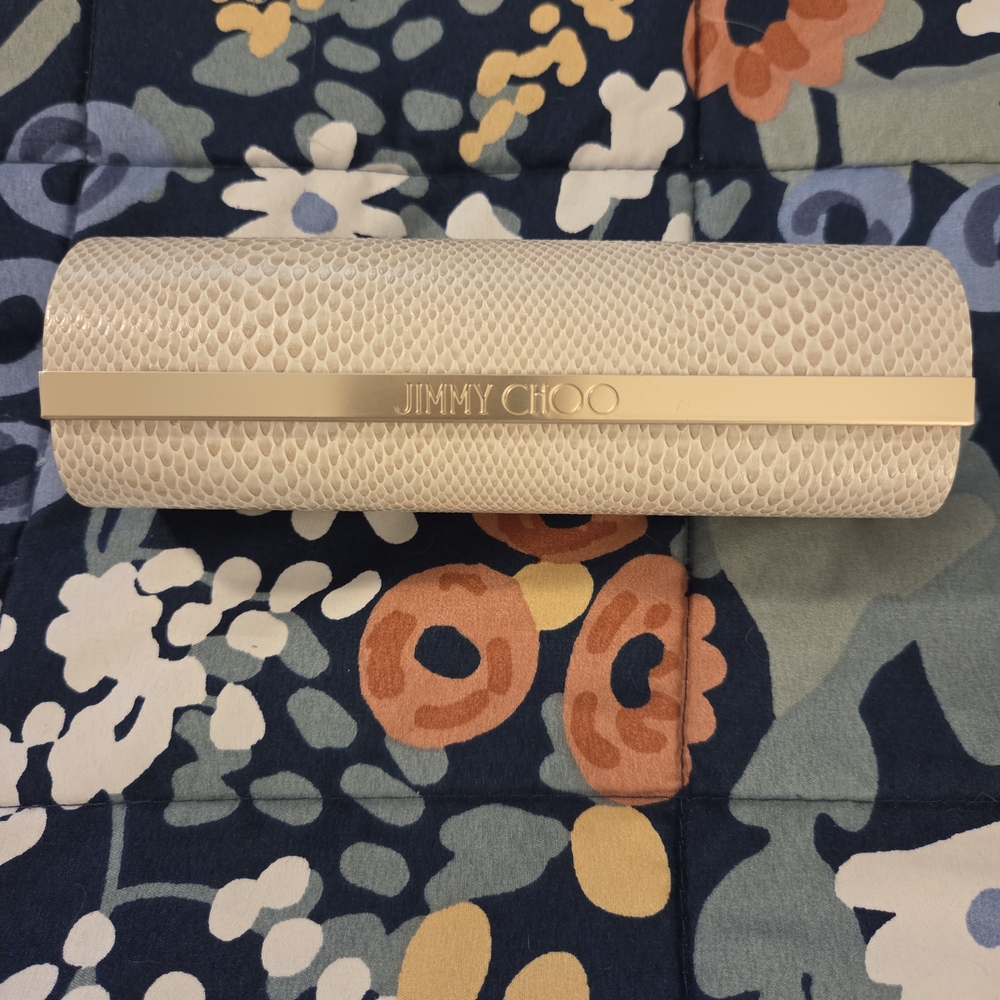 Jimmy Choo Snakeskin Glasses Case